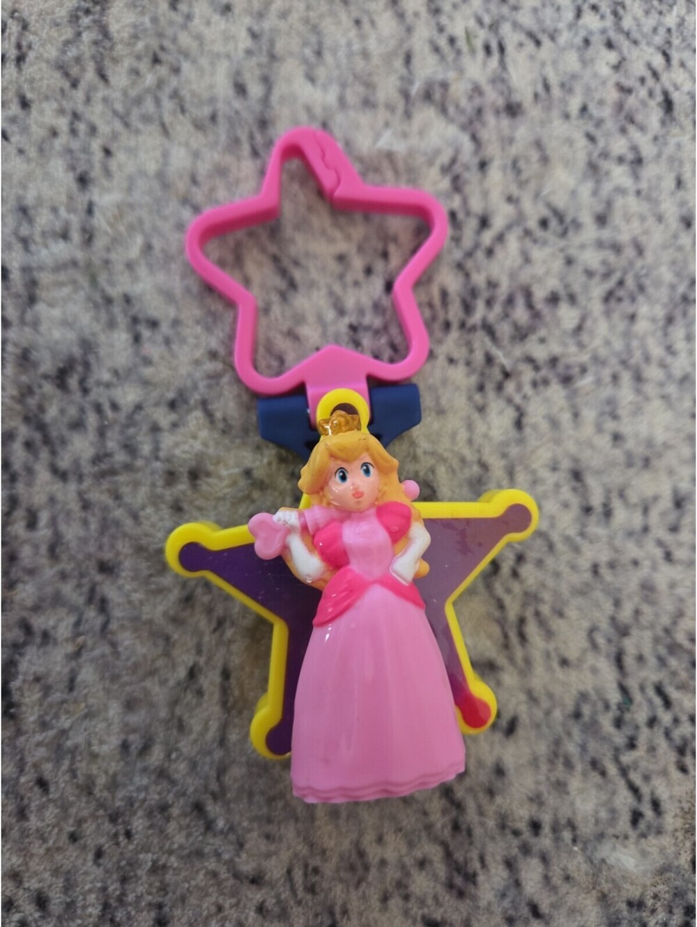 2026 McDONALD'S Super Mario Galaxy HAPPY MEAL TOY Princess Peach Clip